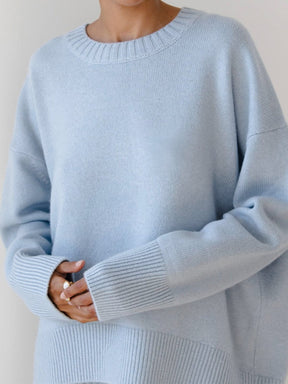 Pull tricot oversize élégance fraîcheur
