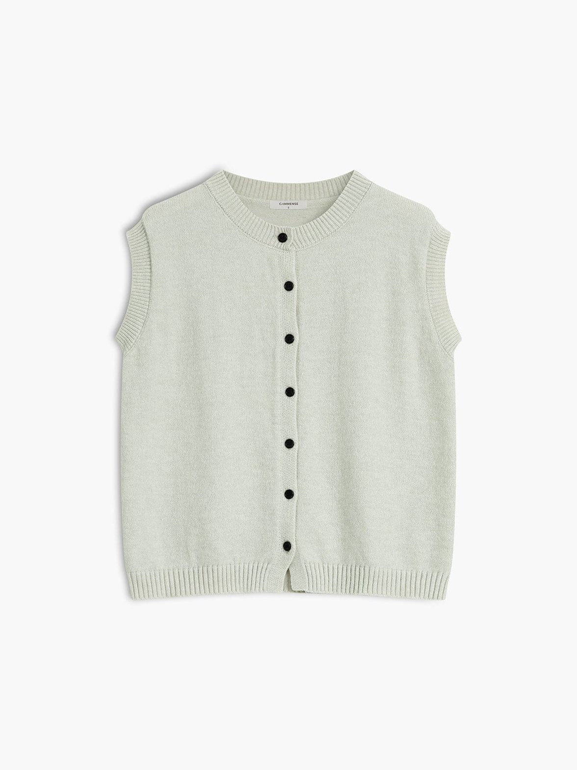 Pull sans manches détail boutons style