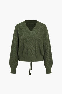 Pull tricoté vert sauge vue de face douceur