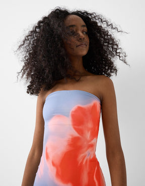 Robe bandeau détail tissu zéphyr