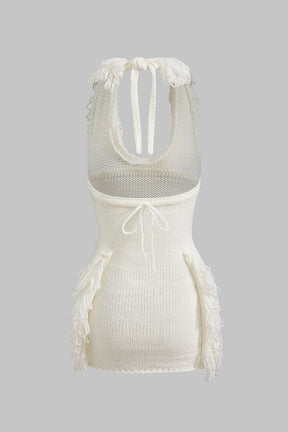 Robe bohème moulante dos nu étoile