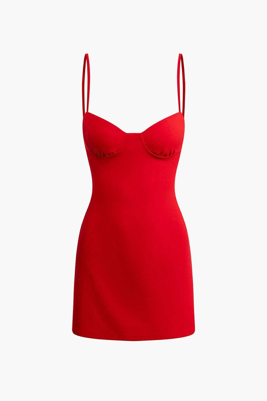 Robe bustier rouge moulante élégante velours