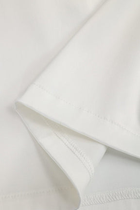 Robe asymétrique blanche ajustée - Charme
