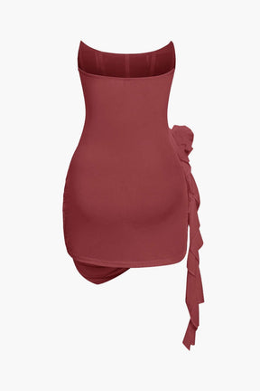 Robe bustier fleurie - Quartz