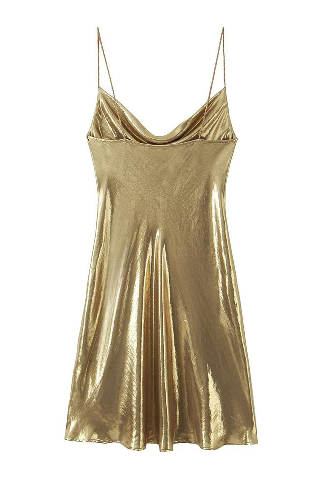 Mini robe dorée glamour lune