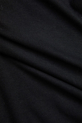 Robe Courte Simili-Cuir Col Rond