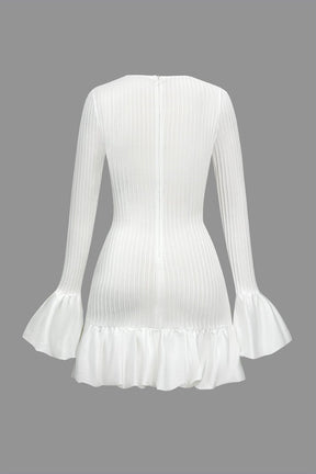 Robe jersey manches bouffantes douceur