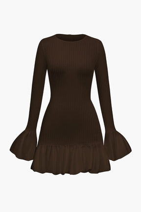 Robe midi volantée délicatesse