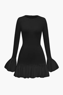 Robe ajustée manches amples légèreté