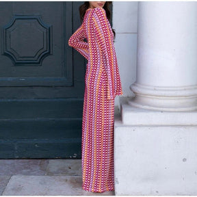 Robe crochetée détail dos vague