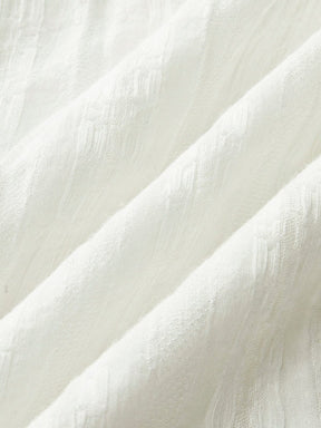 Robe blanche romantique vue détail coupe charme