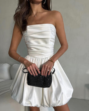 Robe cocktail élégante saphir