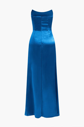 Robe longue pailletée soleil