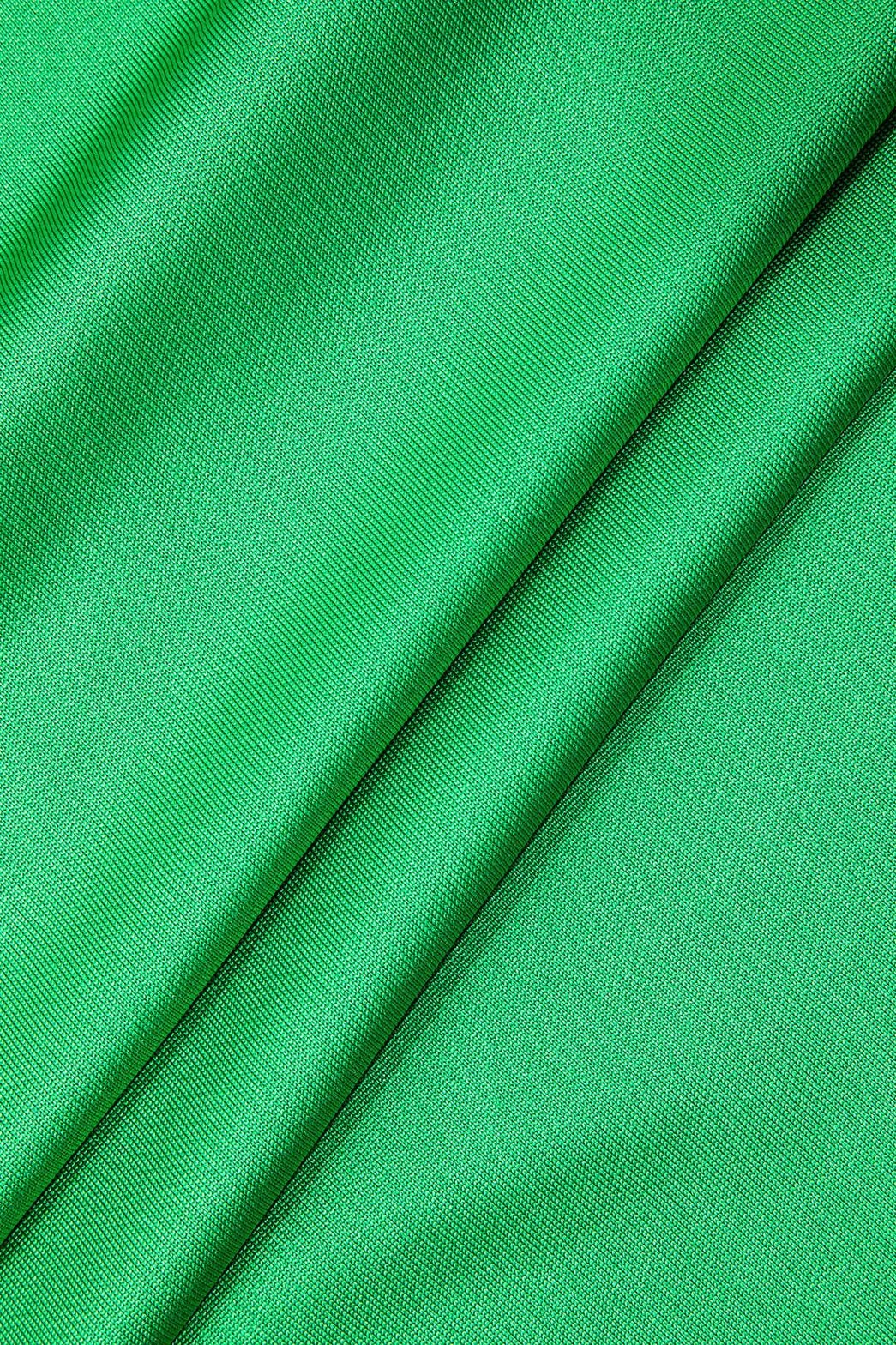 Robe fendue verte émeraude soirée cristal