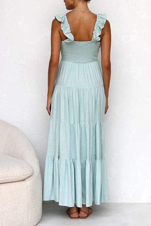 Robe longue volantée sérénité