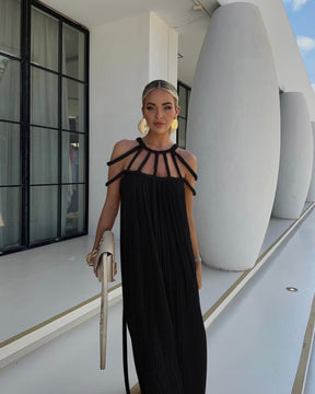 Robe longue bohème plissée élégante dream