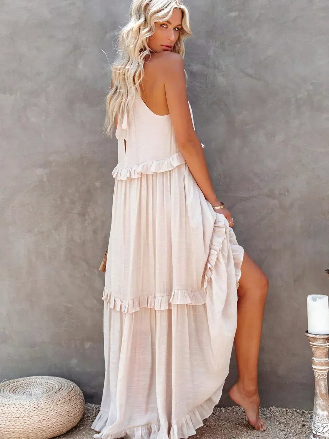 Robe d'été à volants avec poches - Harmonie