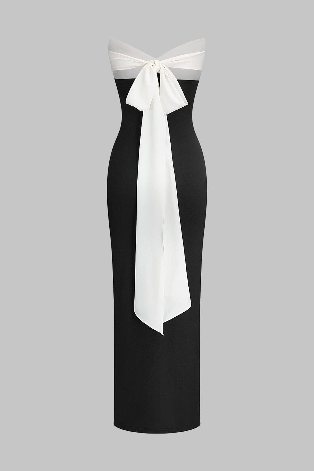 Robe longue bustier élégante vue de dos lune