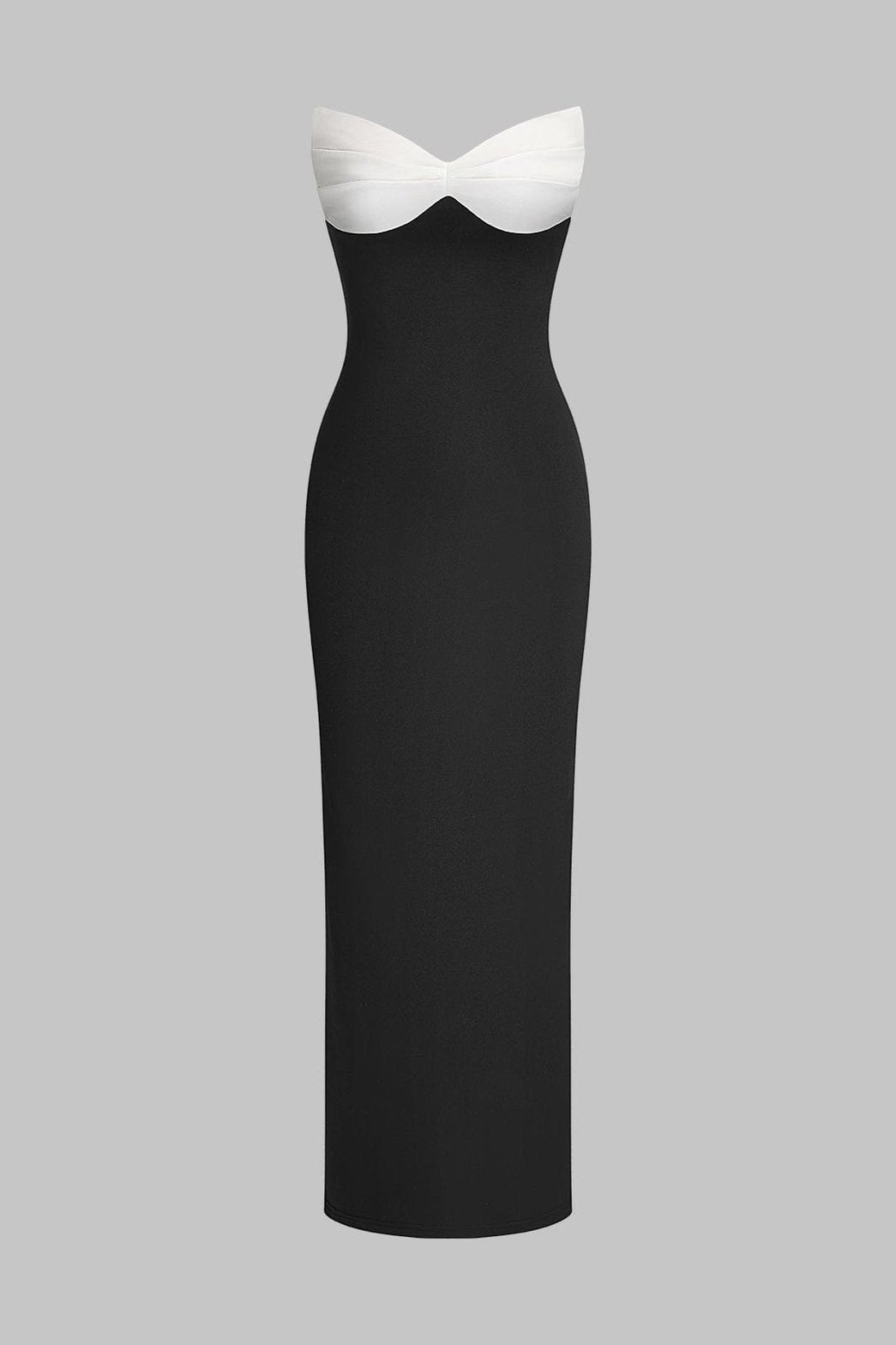 Robe longue bustier élégante vue de face soleil
