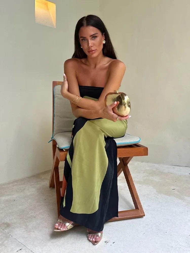 Robe longue imprimé avocat été