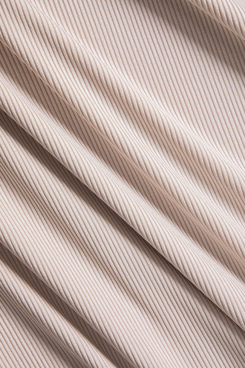 Robe longue côtelée beige vue de dos harmonie