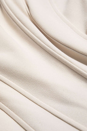 Détail du corset robe longue harmonie