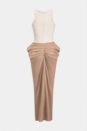Robe maxi corset vue de dos élégance