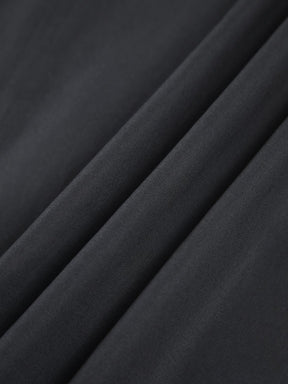 Robe longue col rond brise