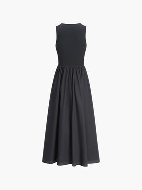 Robe maxi noire basique nuage