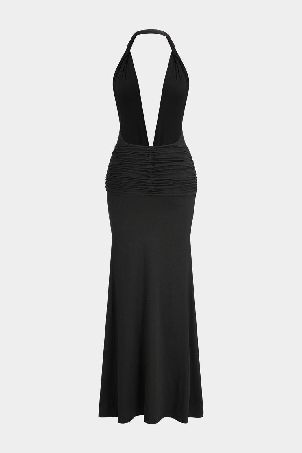Robe longue drapée vue de dos - Harmonie