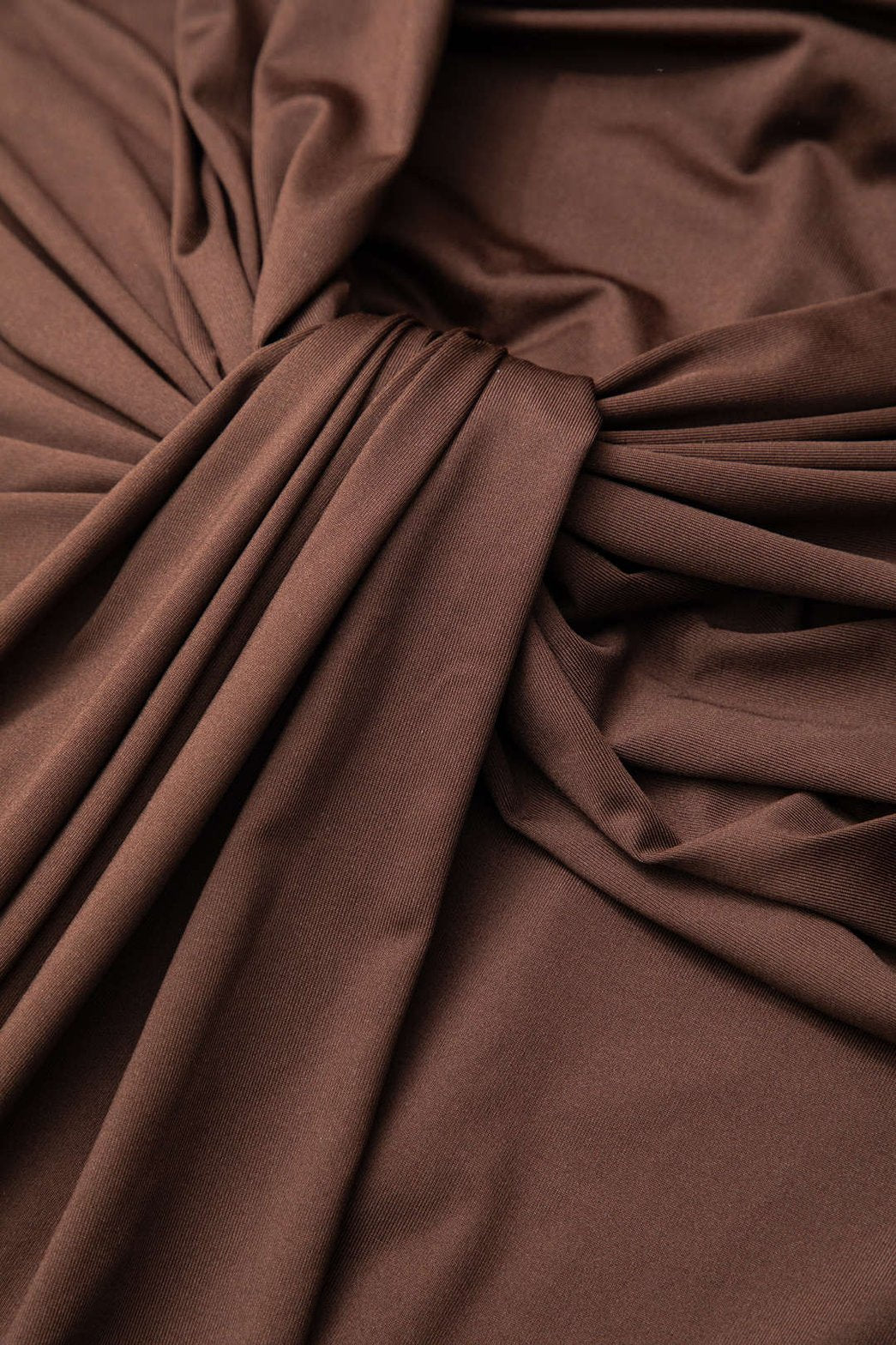 Robe Longue Drapée Col Roulé