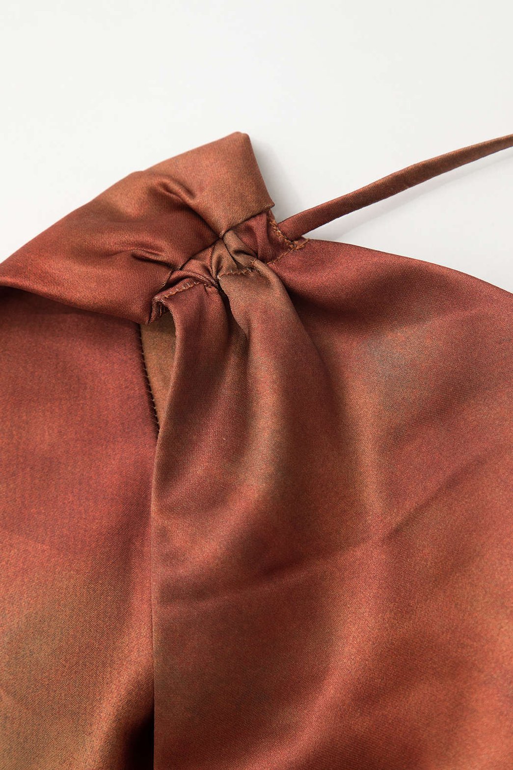 Robe longue drapée décolleté plongeant étoile