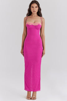 Silhouette robe soirée ambre