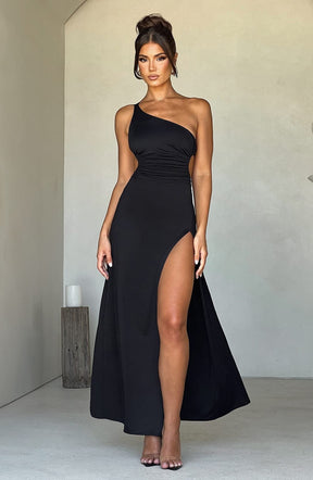 Robe maxi noire élégante - Élégance