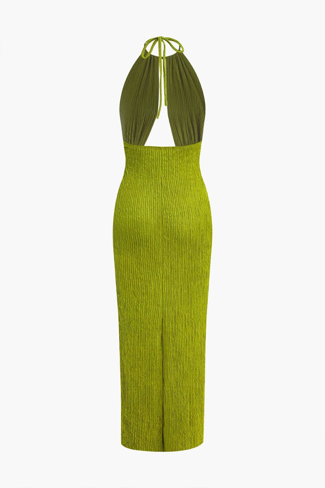 Robe longue fendue ajustée étoile
