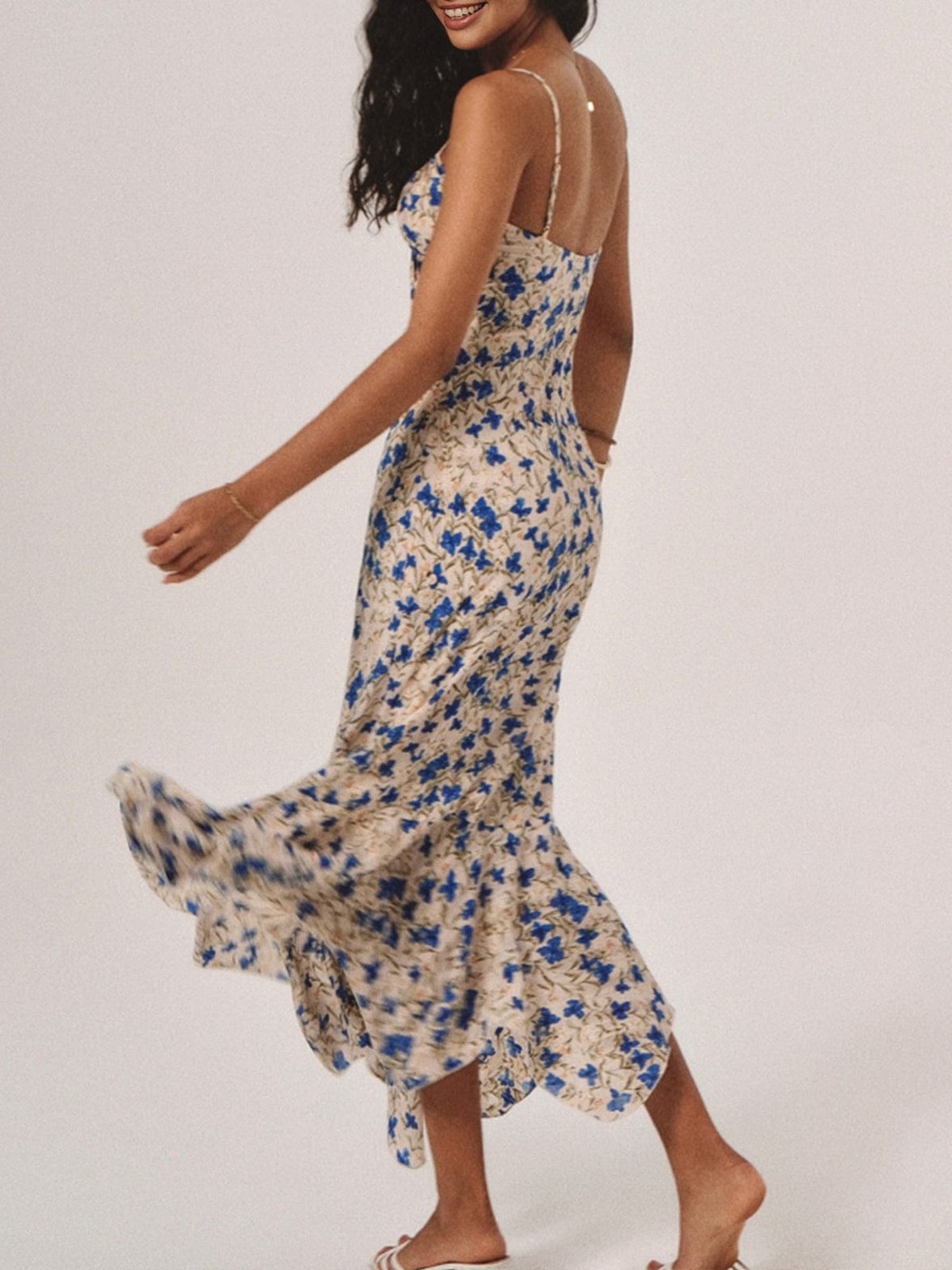 Robe maxi à motifs floraux douceur