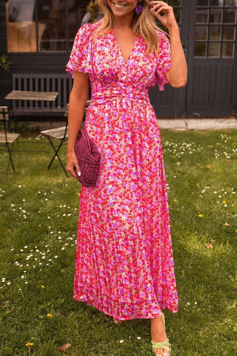 Robe longue imprimée grâce