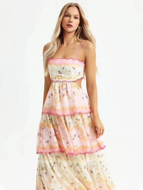 Robe longue d'été vue de dos plume