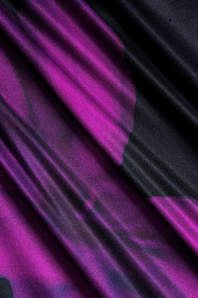 Robe maxi fleurie violet profond nuage