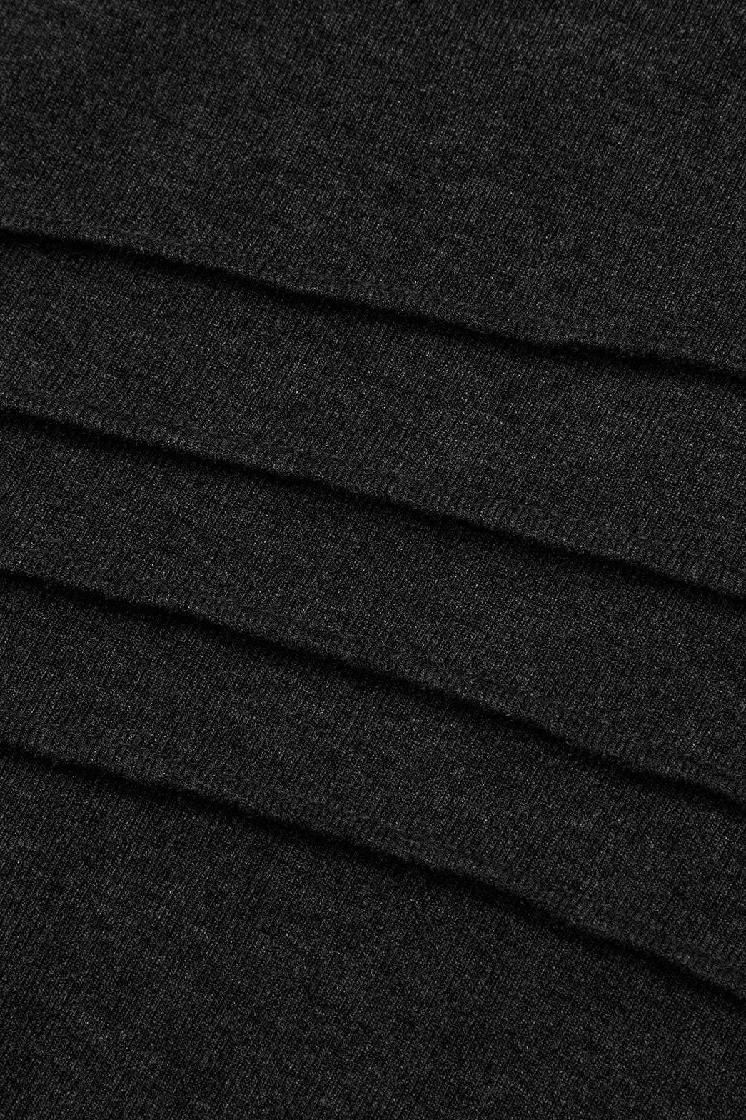 Robe longue col rond raffinement