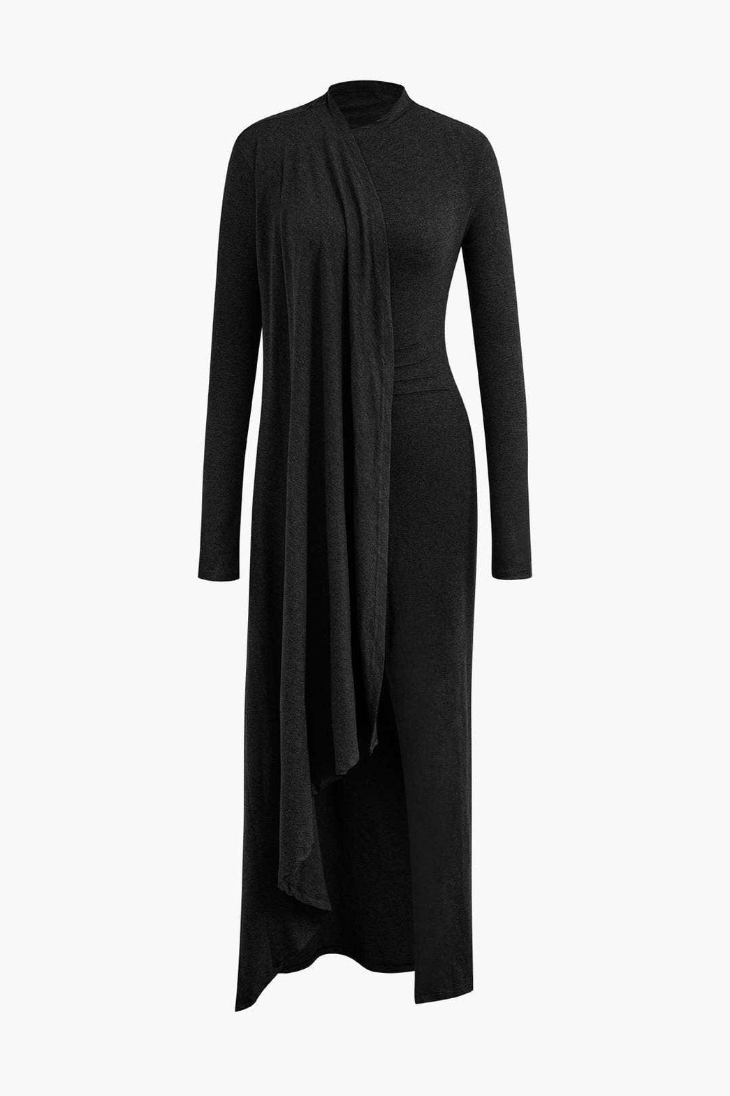 Robe moulante fendue allure