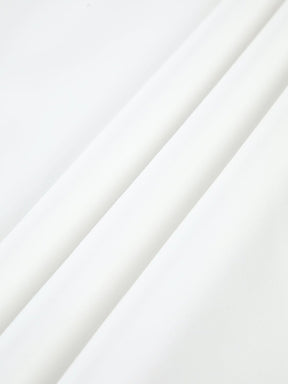 Robe longue blanche vue complète élégance