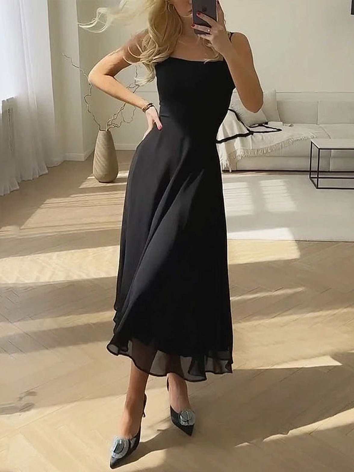 Robe longue blanche détail de la coupe harmonie