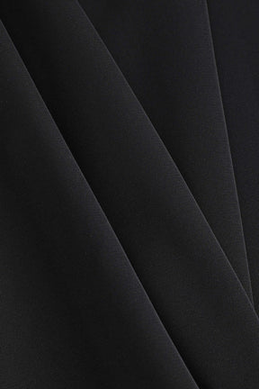 Robe longue dos nu noire détail tissu lune
