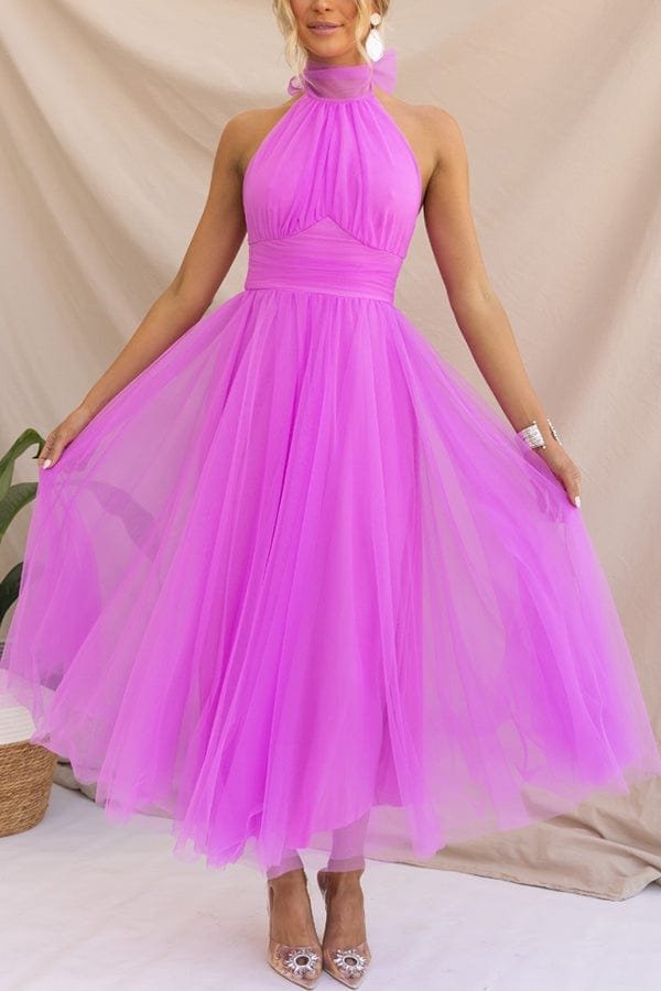 Robe longue raffinée romance