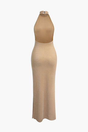 Robe de soirée dos nu glamour lune