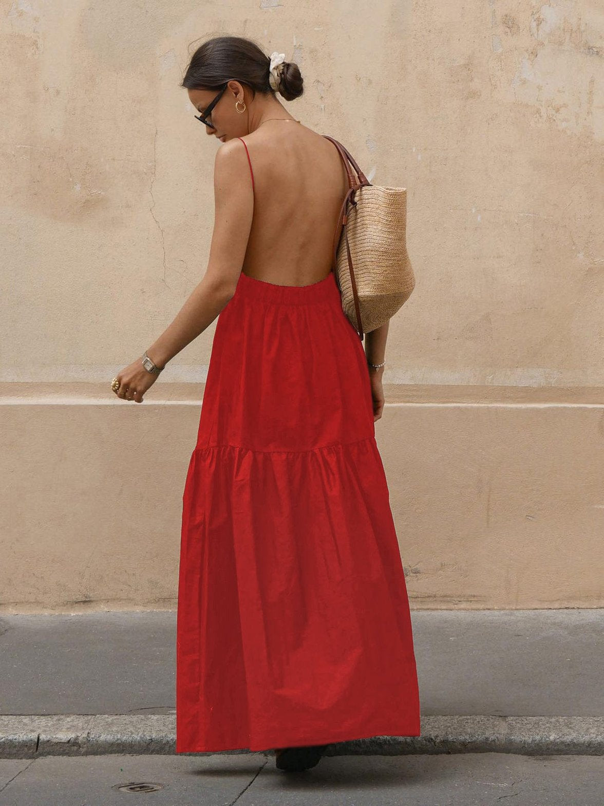 Robe maxi dos nu élégante rêve