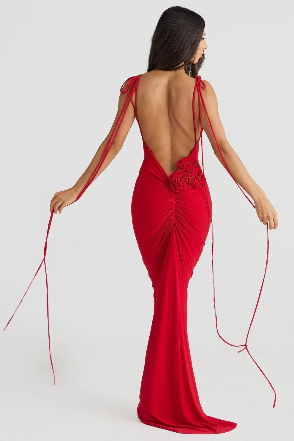 Robe longue à roses décoratives - Étoile