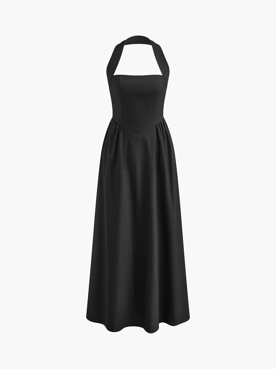 Robe longue élégante en lin blanc perle