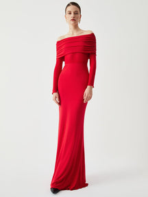 Robe maxi noire élégante douceur